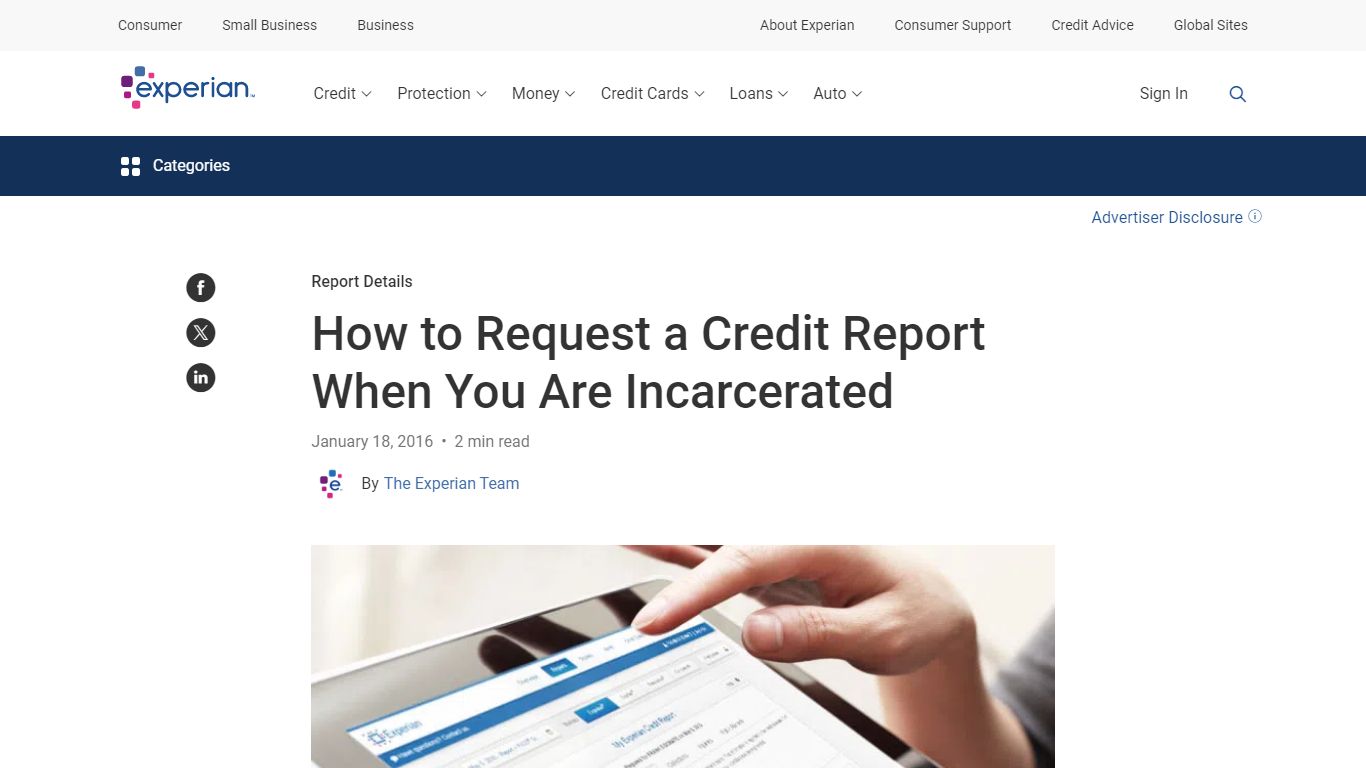 How to Request a Credit Report When You Are Incarcerated